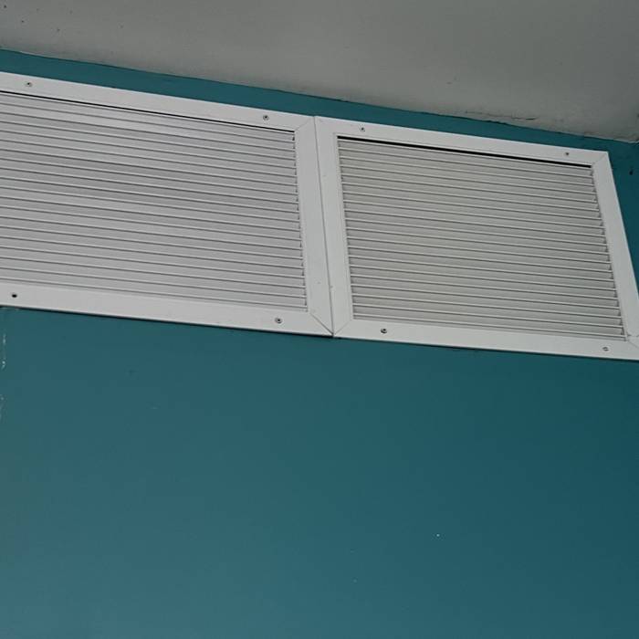 The same grilles after cleaning