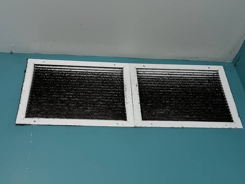 Return grilles before cleaning
