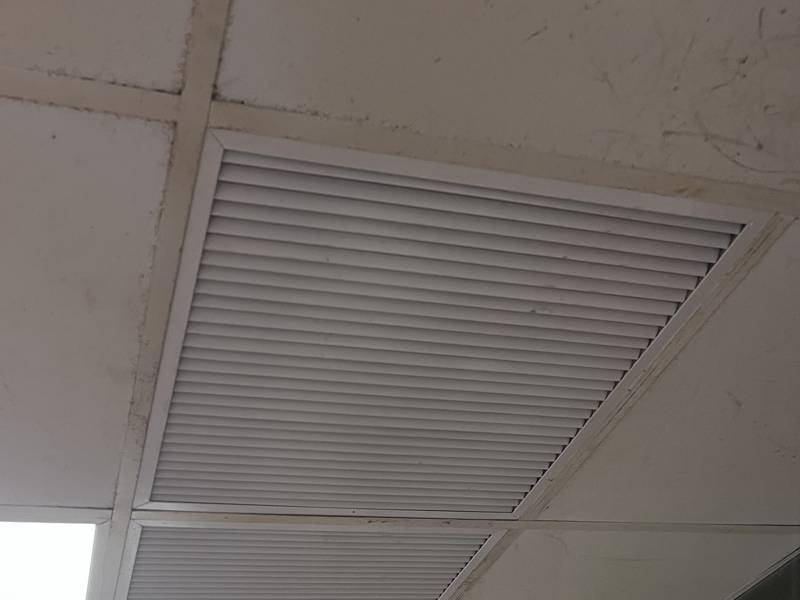 Kitchen return grilles back in place
