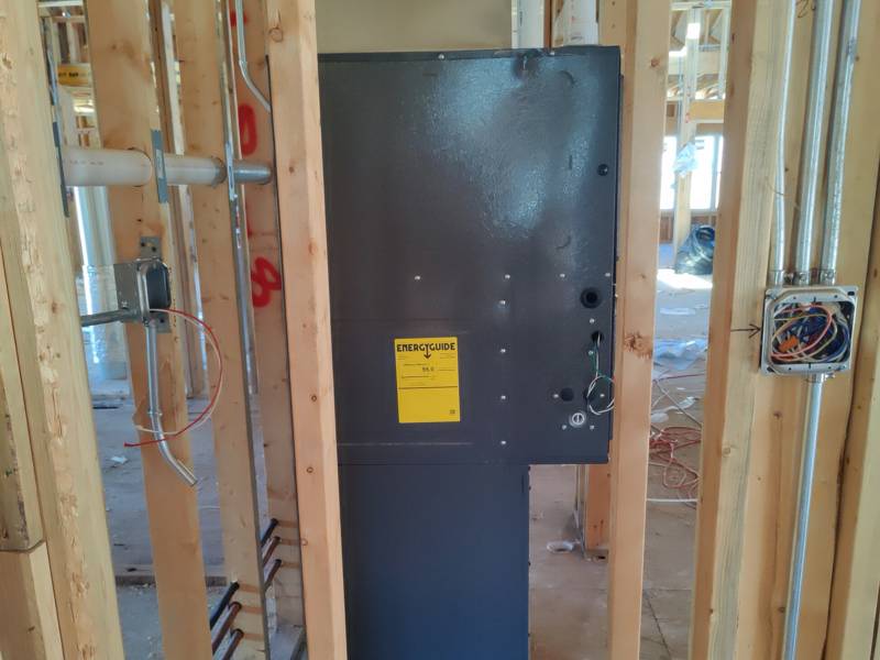 95% efficient furnace before the walls close in