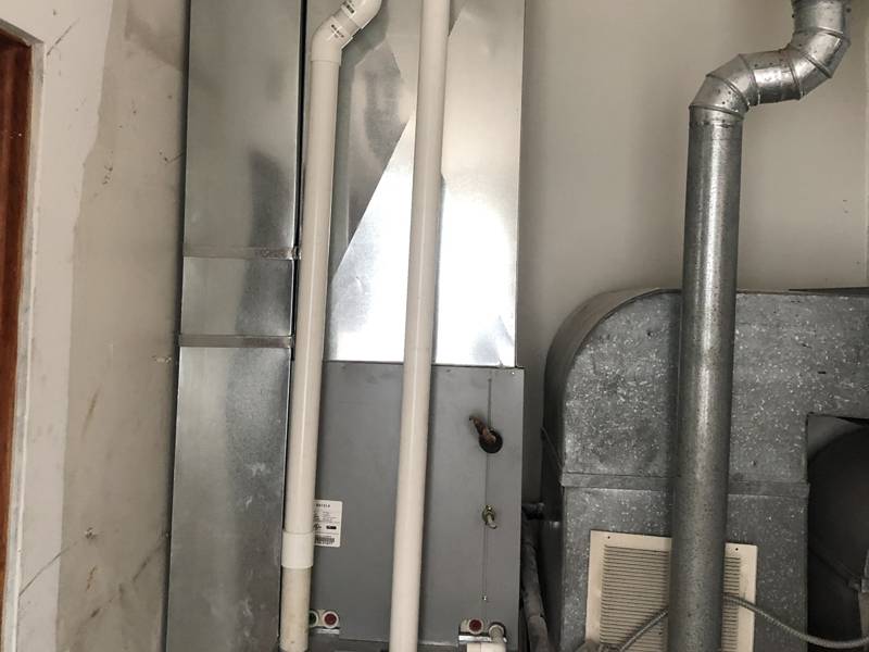 New furnace with PVC venting, ready to start