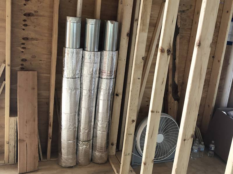 Insulated duct ready to go in